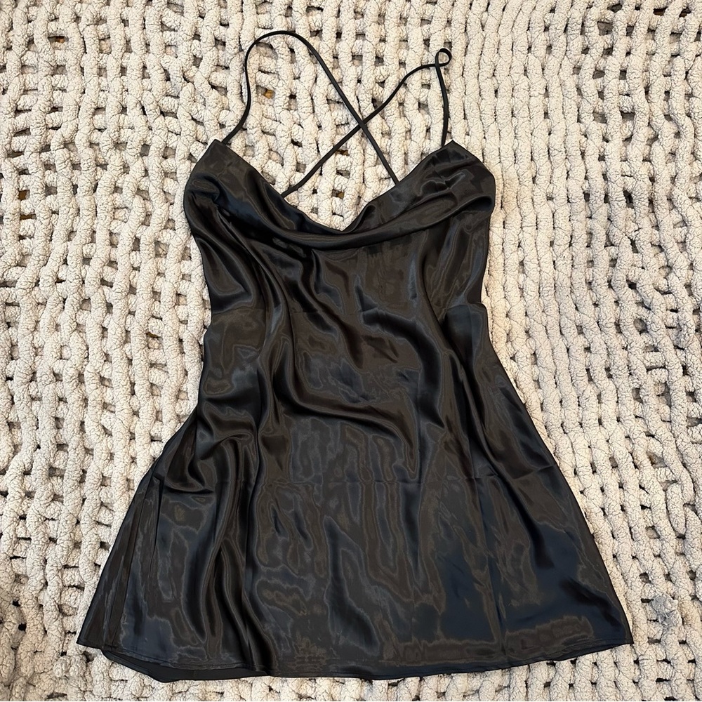 NWT h&m short satin dress
